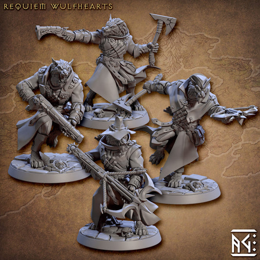 Werewolf Demon Hunter Miniature | Medium | Artisan Guild | D&D DnD Pathfinder Miniature