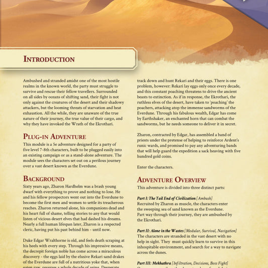 Rekari Sand Drake with Warrior - Mounted (50mm Base)