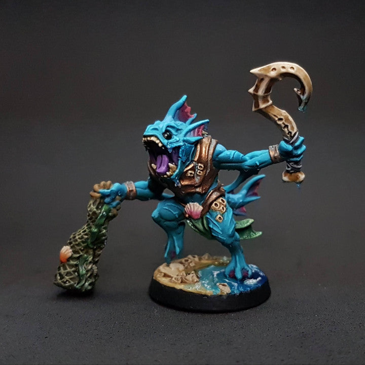 Low-Tide Jurakin Humanoid Warrior | Medium | Artisan Guild | D&D DnD Pathfinder Miniature