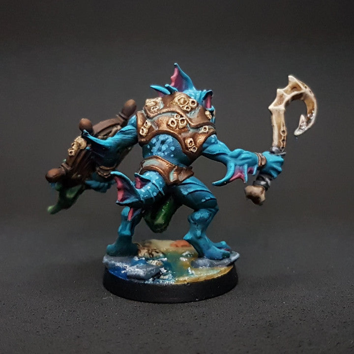 Jurakin Amphibious Warrior Rogue Fighter | Medium | Artisan Guild | D&D DnD Pathfinder Miniature