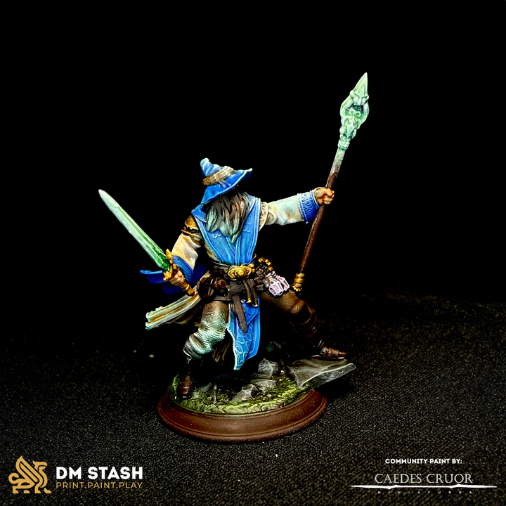Wizard Spellcaster Magic Combat | Medium | DM Stash | D&D DnD Pathfinder Miniature