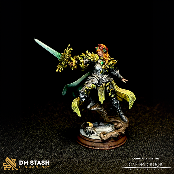 Fey Elf Paladin Protector Champion | Medium | DM Stash | D&D DnD Pathfinder Miniature