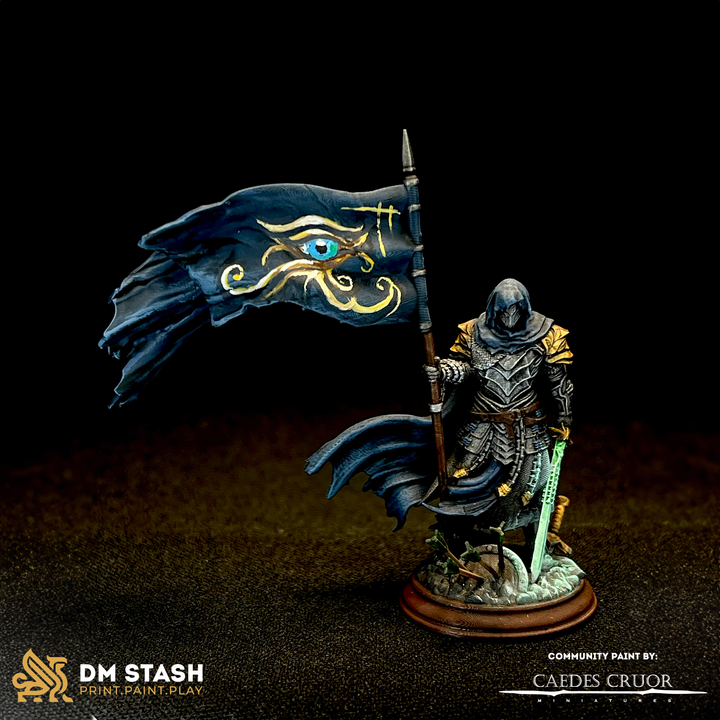 Banner Knight Guard Fighter Human | Medium | DM Stash | D&D DnD Pathfinder Miniature