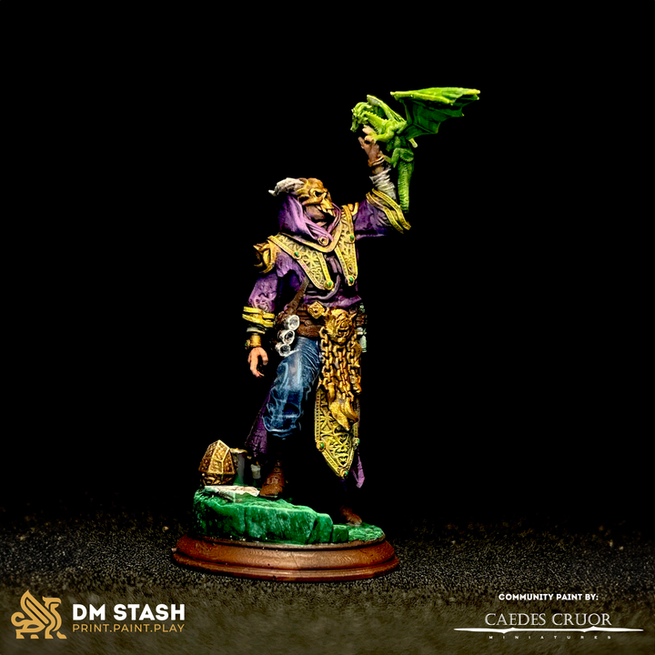 Dragon Cultist Sorcerer Miniature | Medium | DM Stash | D&D DnD Pathfinder Miniature