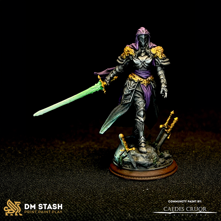 Commander Knight Fighter Paladin | Medium | DM Stash | D&D DnD Pathfinder Miniature
