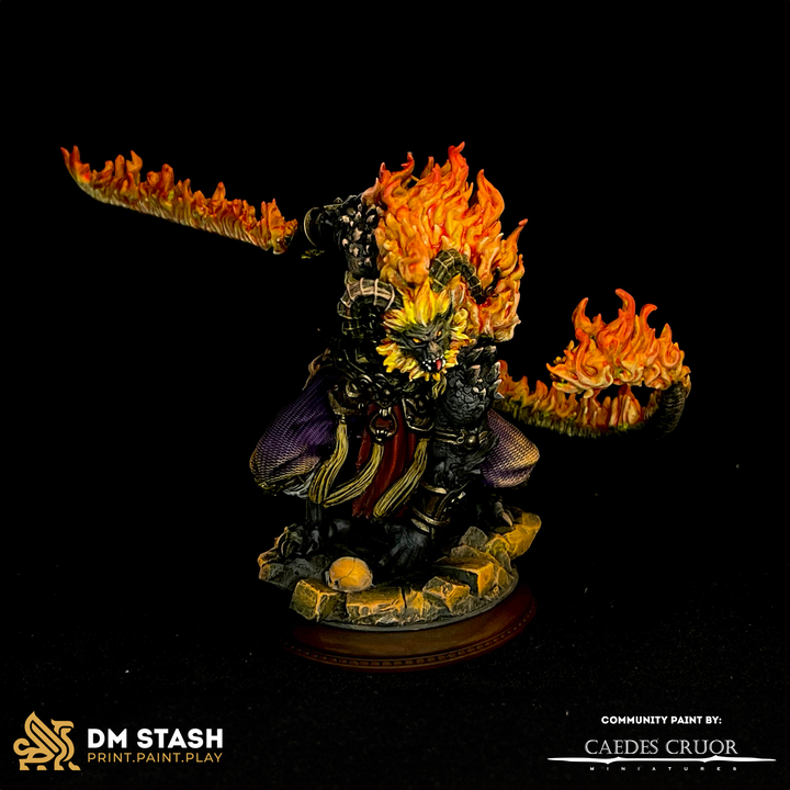 Rakshasa Demon Fiend Miniature | Large | DM Stash | D&D DnD Pathfinder Miniature