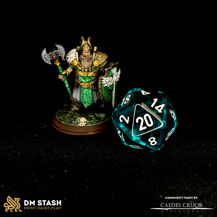 Dwarven Cleric of Life & Glory - Stalwart (25mm Base)
