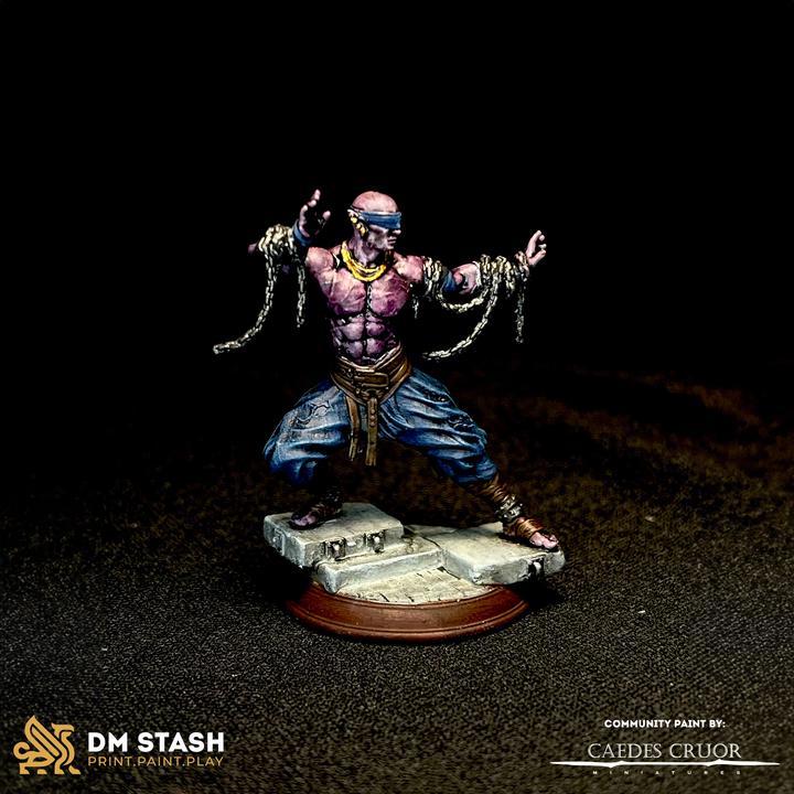 Drow Monk Chains Combat | Medium | DM Stash | D&D DnD Pathfinder Miniature