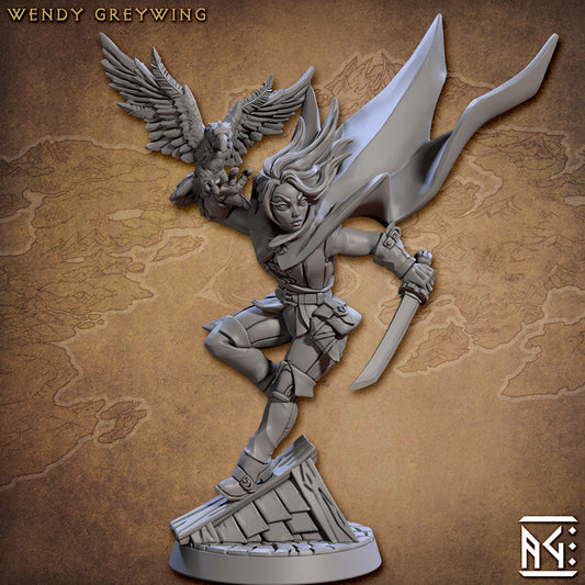 Wendy Greywing - Thief (25mm Base)