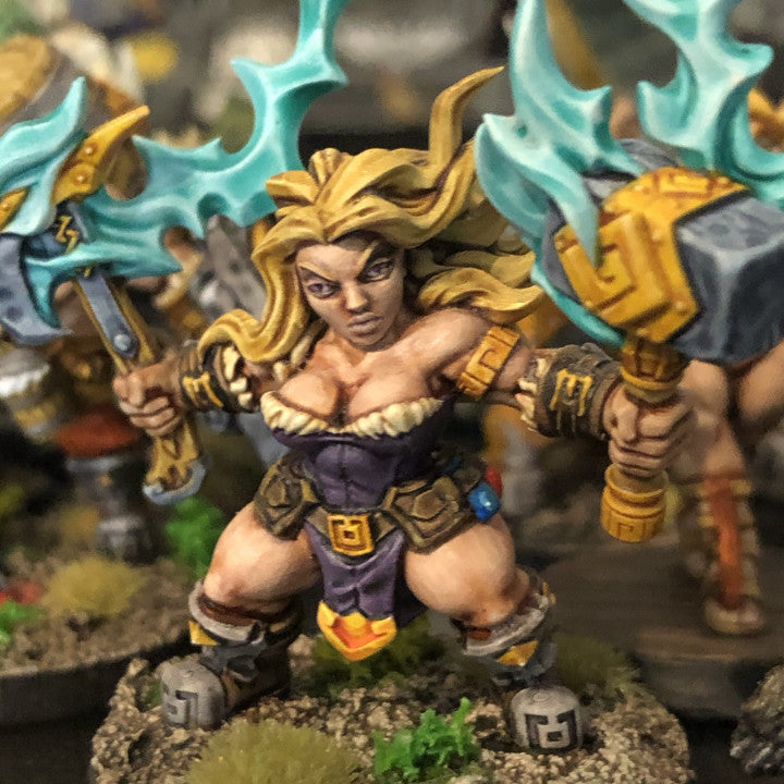 Dwarf Warrior Oathbreaker Storm | Medium | Artisan Guild | D&D DnD Pathfinder Miniature
