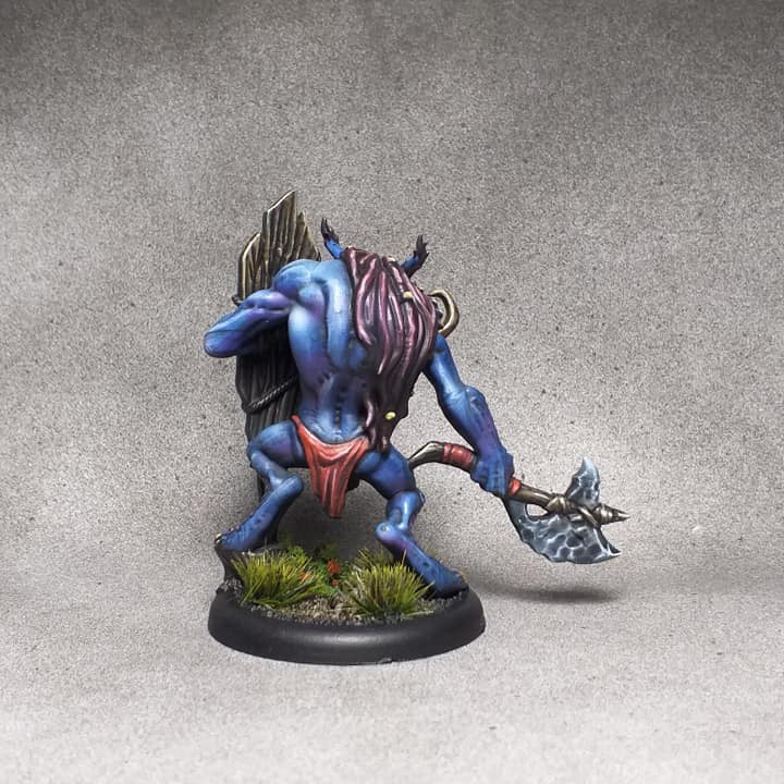 Troll Bard Musician Warrior Miniature | Large | Artisan Guild | D&D DnD Pathfinder Miniature