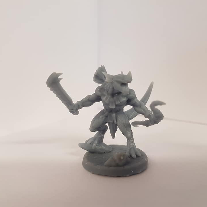 Lézard Gueule-d'Or - Archer (socle 25 mm)