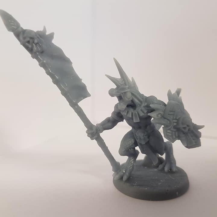 Lézard Gueule-d'Or - Archer (socle 25 mm)