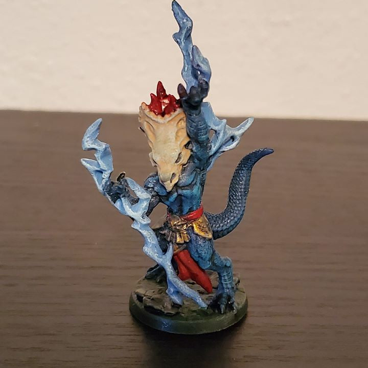 Lizardfolk Shaman Sorcerer Spellcaster | Medium | Artisan Guild | D&D DnD Pathfinder Miniature