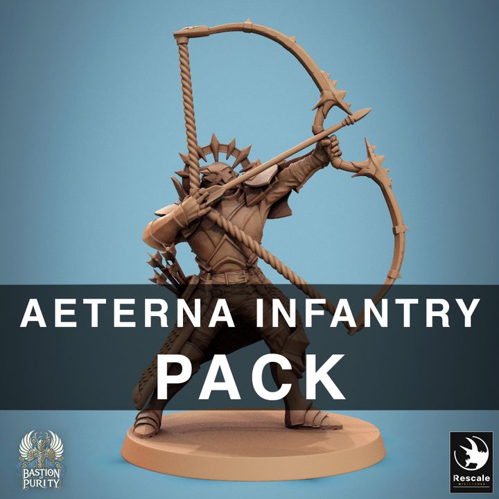 Collection Giant Soldier Warrior Infantry | Large | Rescale Miniatures | D&D DnD Pathfinder Miniature