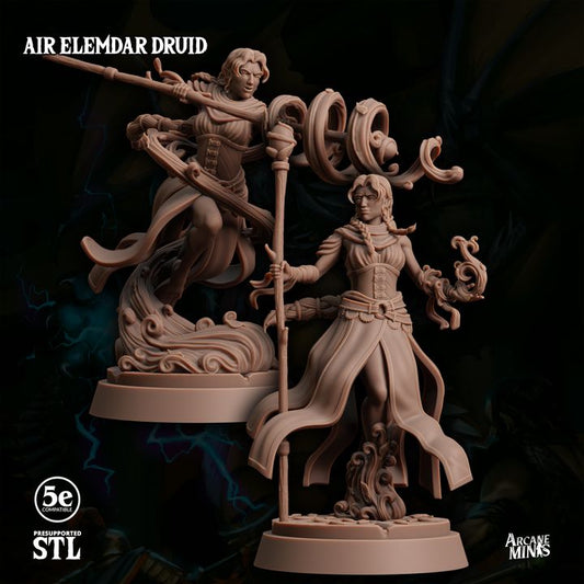 Air Elemdar Druid - Casting (25mm Base)