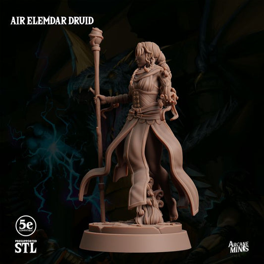 Air Elemdar Druid - Casting (25mm Base)
