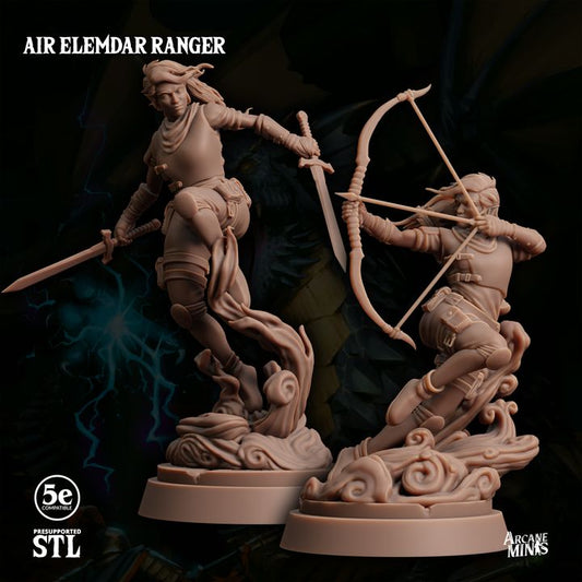 Air Elemdar Ranger - Dual Wield (25mm Base)