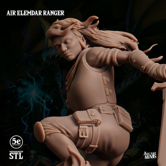 Air Elemdar Ranger - Dual Wield (25mm Base)
