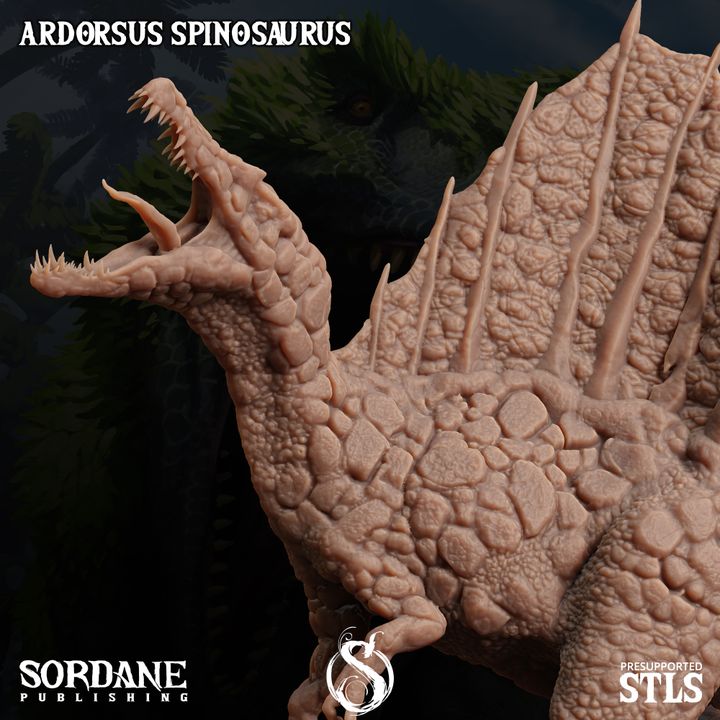 Ardorsus Spinosaurus - Roaring (50mm Base)