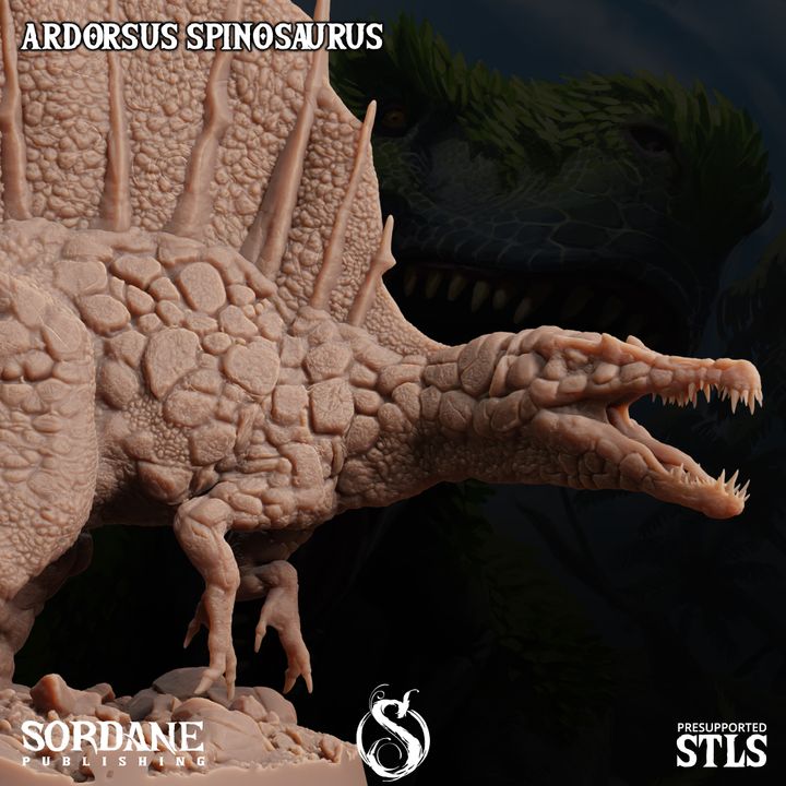 Ardorsus Spinosaurus - Roaring (50mm Base)