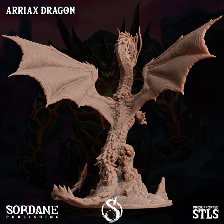 Arriax Dragon - Majestic (100mm Base)