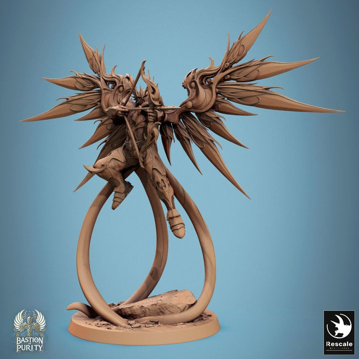 Collection Celestial Warrior Angel Paladin | Large | Rescale Miniatures | D&D DnD Pathfinder Miniature