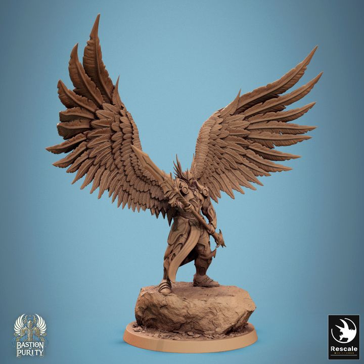 Celestial Paladin Warrior Wings | Large | Rescale Miniatures | D&D DnD Pathfinder Miniature