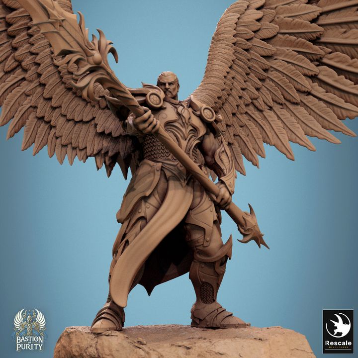Celestial Paladin Warrior Wings | Large | Rescale Miniatures | D&D DnD Pathfinder Miniature