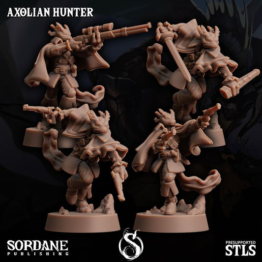 Axolian Reptilian Hunter Ranger Scout | Medium | Sordane Publishing | D&D DnD Pathfinder Miniature