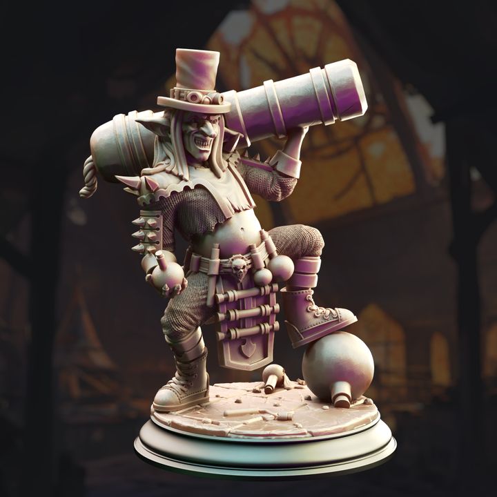 Goblin Artificer Cannoneer Magic Chaos | Medium | DM Stash | D&D DnD Pathfinder Miniature