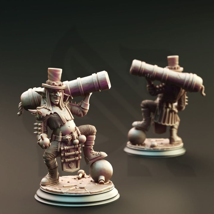 Goblin Artificer Cannoneer Magic Chaos | Medium | DM Stash | D&D DnD Pathfinder Miniature