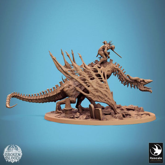 Bann Wyvern - Mounted (130mm Base)