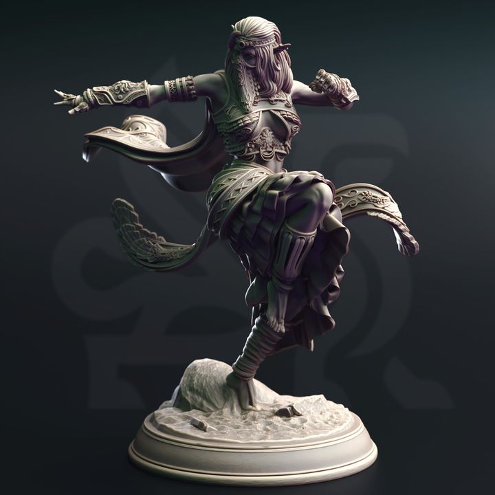 Elf Sun Soul Monk Martial Arts | Medium | DM Stash | D&D DnD Pathfinder Miniature