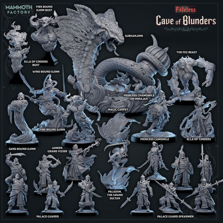 Palace Guard Spearmen Fighter Human | Medium | Mammoth Factory | D&D DnD Pathfinder Miniature