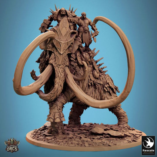 Mammoth Mounted - Warrior (160mm Base)