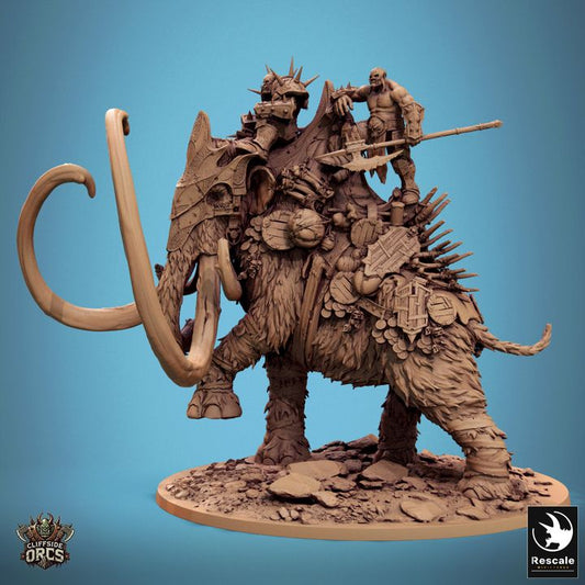Mammoth Mounted - Warrior (160mm Base)