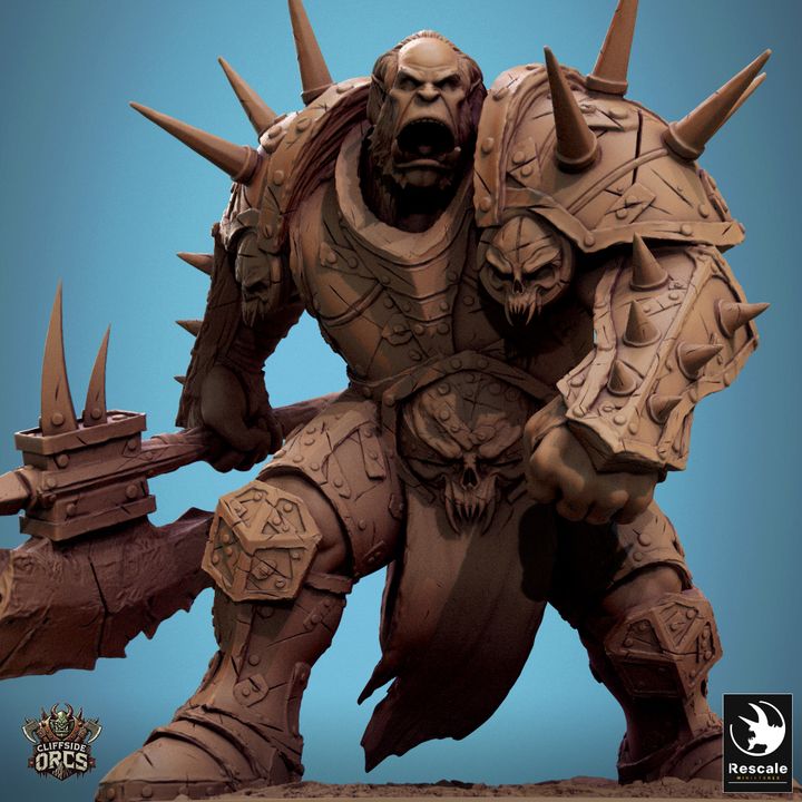 Orc Boss - Guard (60mm Base)