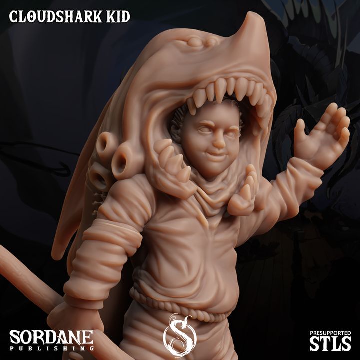 Cloudshark Kid - Pose (25mm Base)