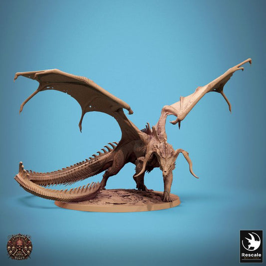 Chromatic Black Dragon - Walk (75mm Base)