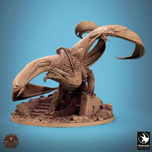 Collection Silver Dragon Miniature | Huge | Rescale Miniatures | D&D DnD Pathfinder Miniature