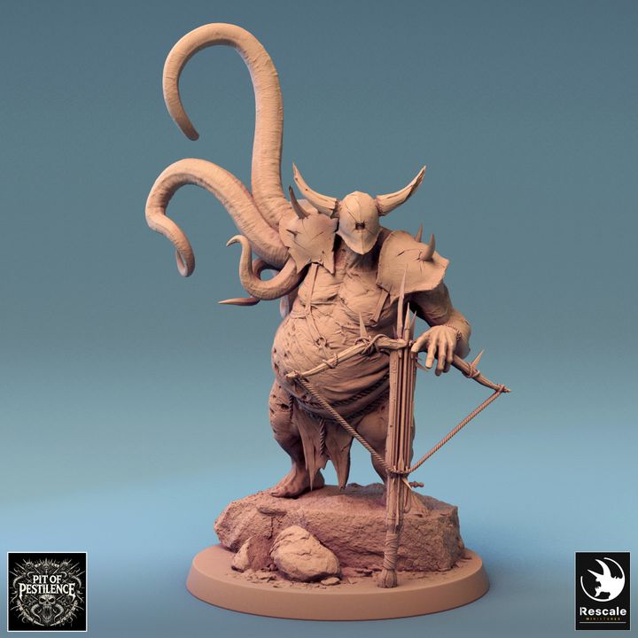 Collection Gnoll Executioner Demon Warrior | Large | Rescale Miniatures | D&D DnD Pathfinder Miniature