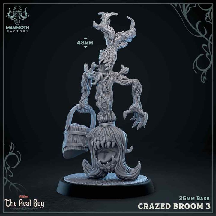 Crazed Broom Monstrosities Animated | Medium | Mammoth Factory | D&D DnD Pathfinder Miniature