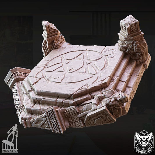 Dwarven Base - Corrupted (100mm Base)