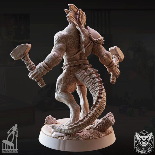 Lizardfolk Warrior - Hammer (25mm Base)