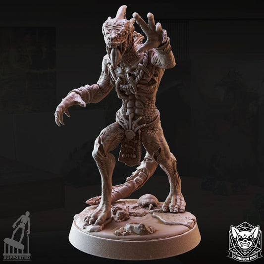 Lizard Zombie - Reaching (25mm Base)