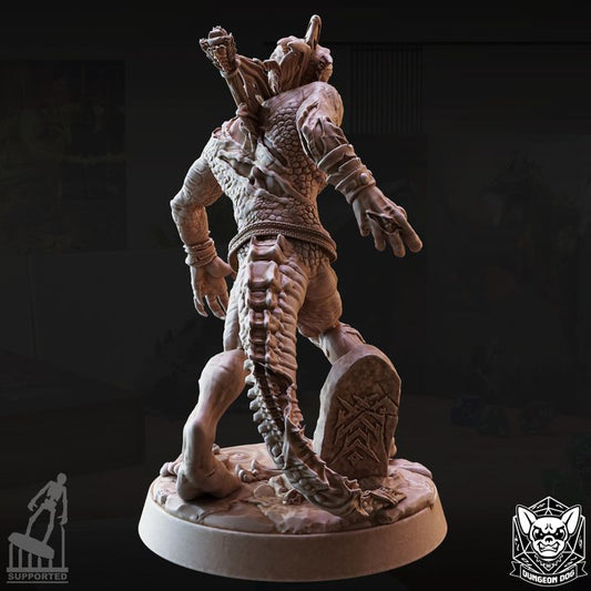 Lizard Zombie - Roaring (25mm Base)