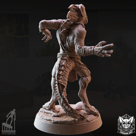 Lizard Zombie - Rising (25mm Base)