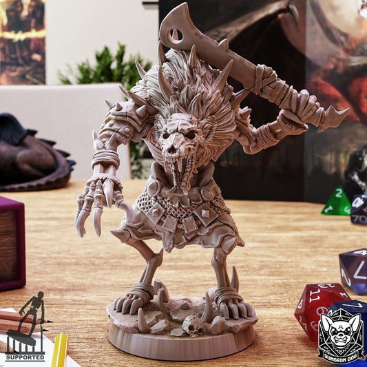 Gnoll Whiterling - Ferocious (25mm Base)