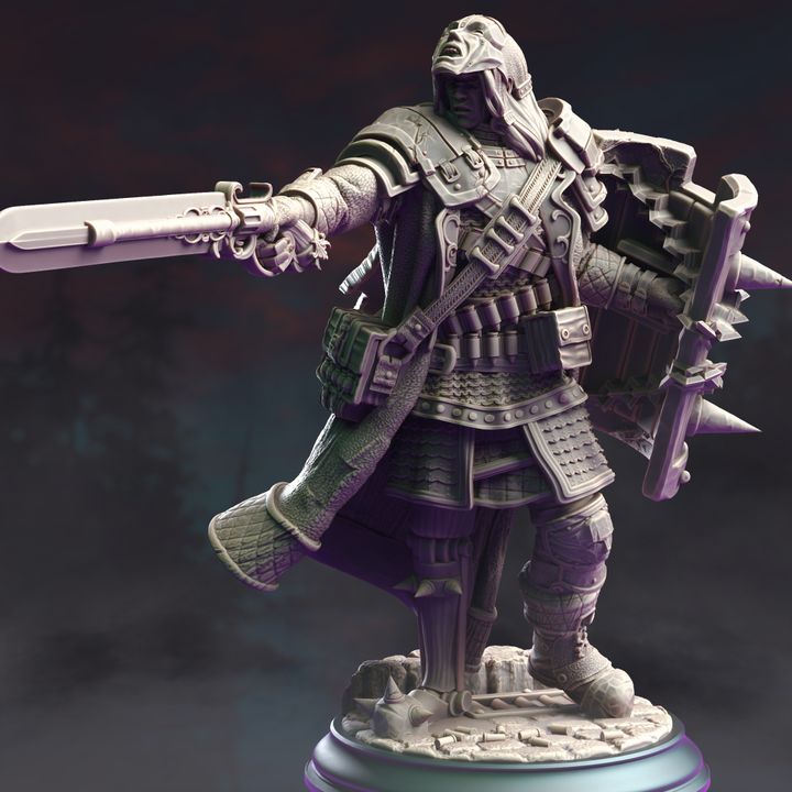 Vampire Hunter Fighter Undead Guard | Medium | DM Stash | D&D DnD Pathfinder Miniature